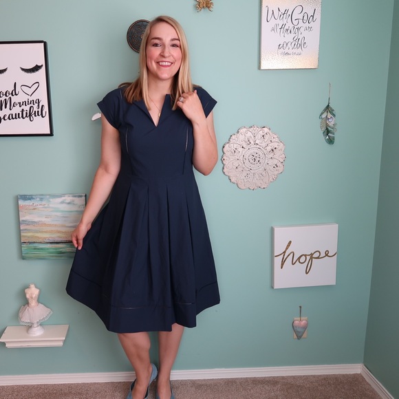 Lafayette 148 New York Dresses & Skirts - Lafayette 148 New York Navy Career Dress S C3